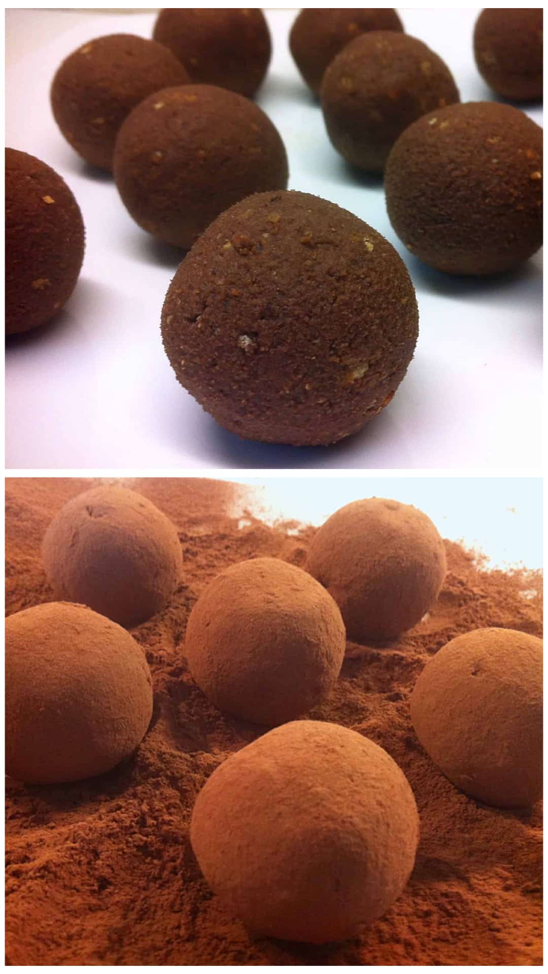 Walnut and biscuit Chocolate Truffles (Troufakia)