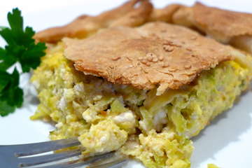 Kolokithopita recipe with homemade Phyllo (Greek Zucchini pie)