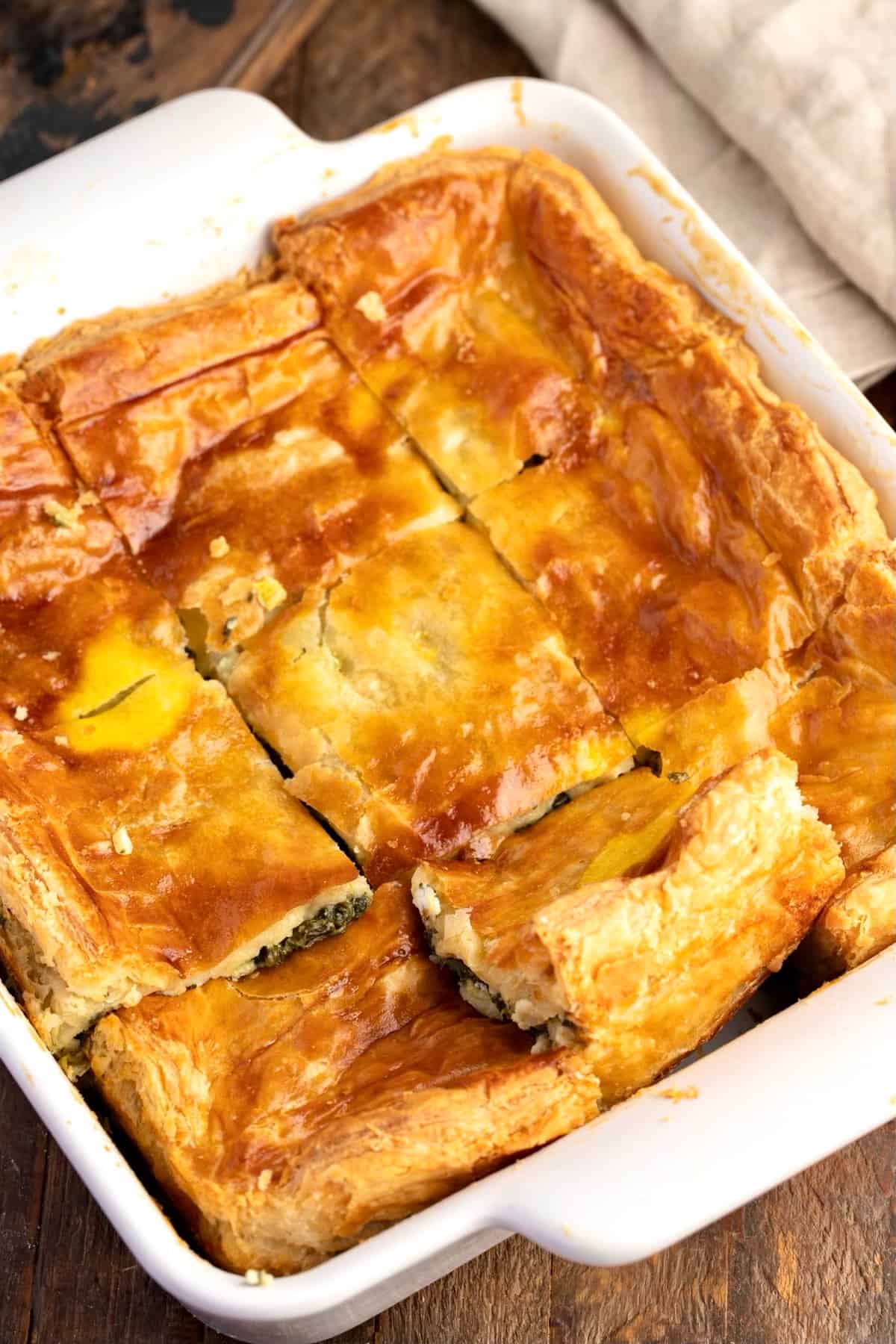 Greek Spanakopita with puff Pastry recipe